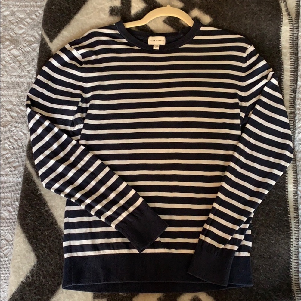 Beautiful Stripped Long Sleeve Shirt - Club Monaco